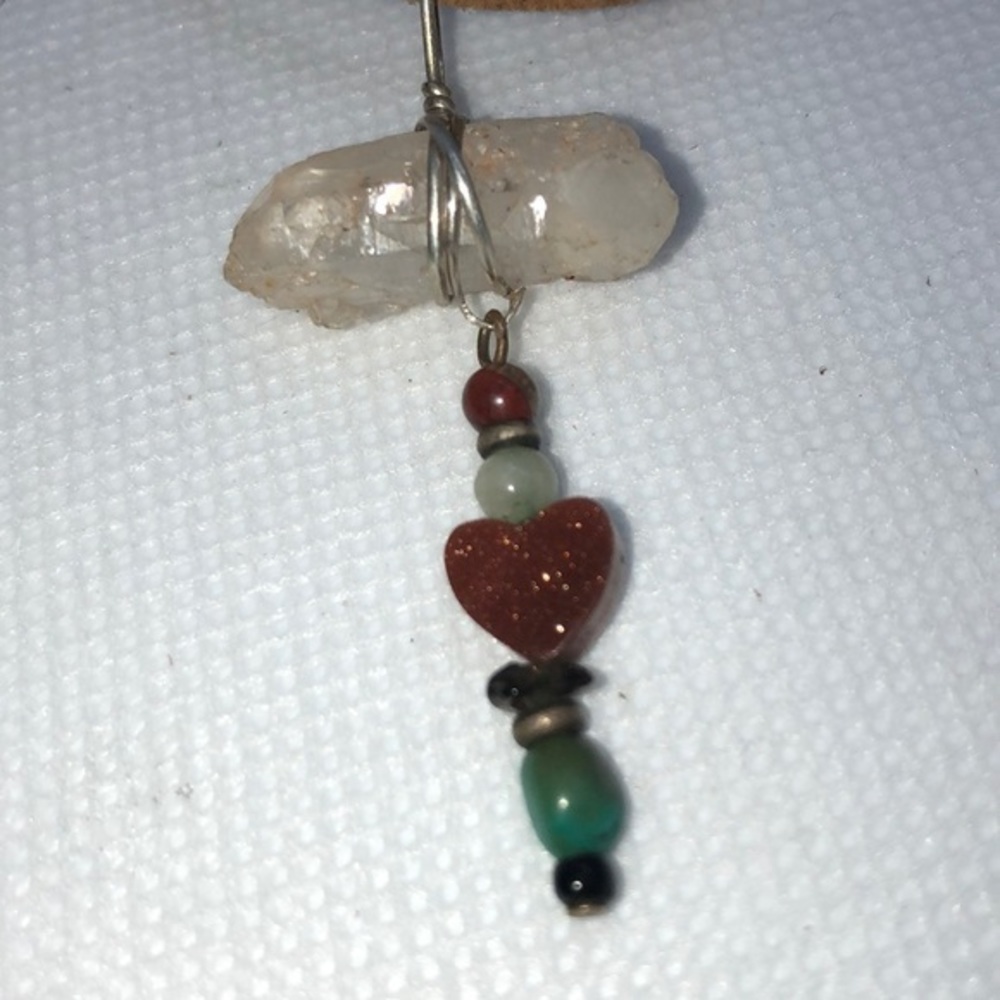 (5) Hand crafted healing Crystal necklace